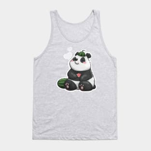 Panda with summertime watermelons Tank Top